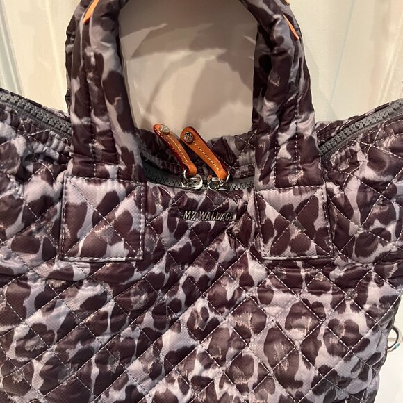 MZ Wallace Quilted Sutton Purse in Leopard Print - Picture 7 of 12